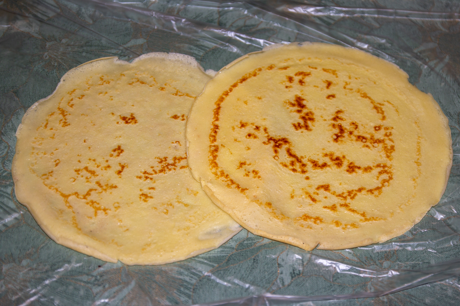 выложенные блины по рецепту Говядина Веллингтон