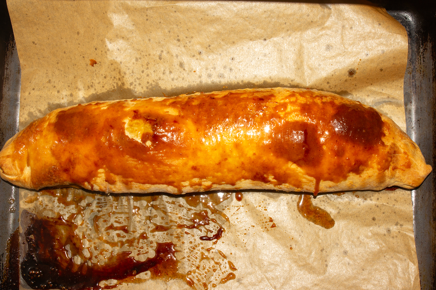 готовый штрудель по рецепту Яблочный штрудель классический