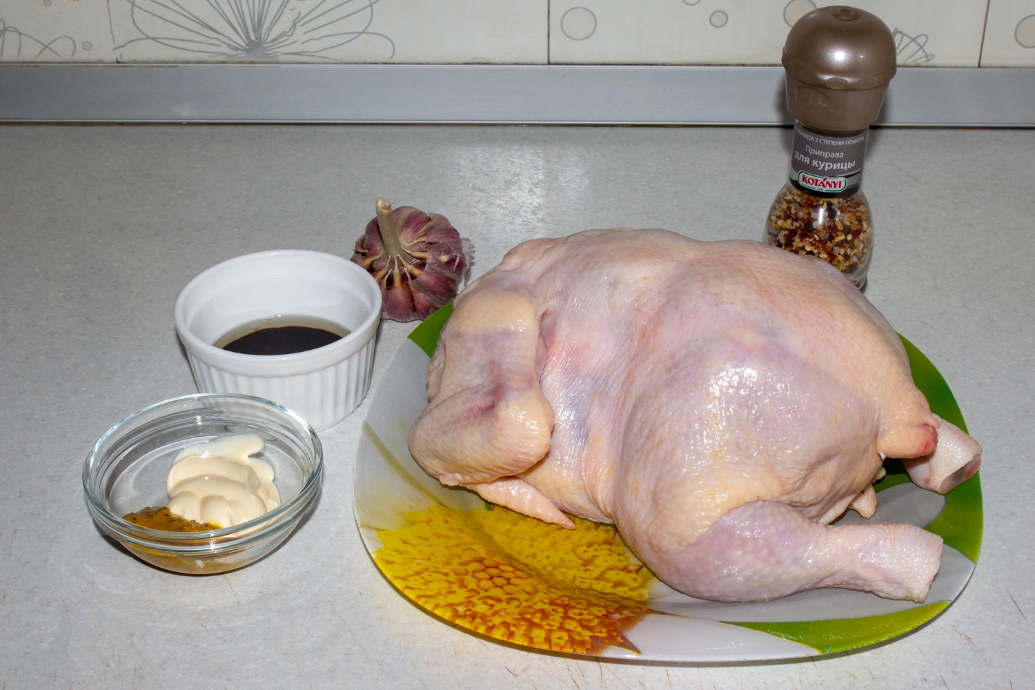 продукты для рецепта Курица в аэрогриле