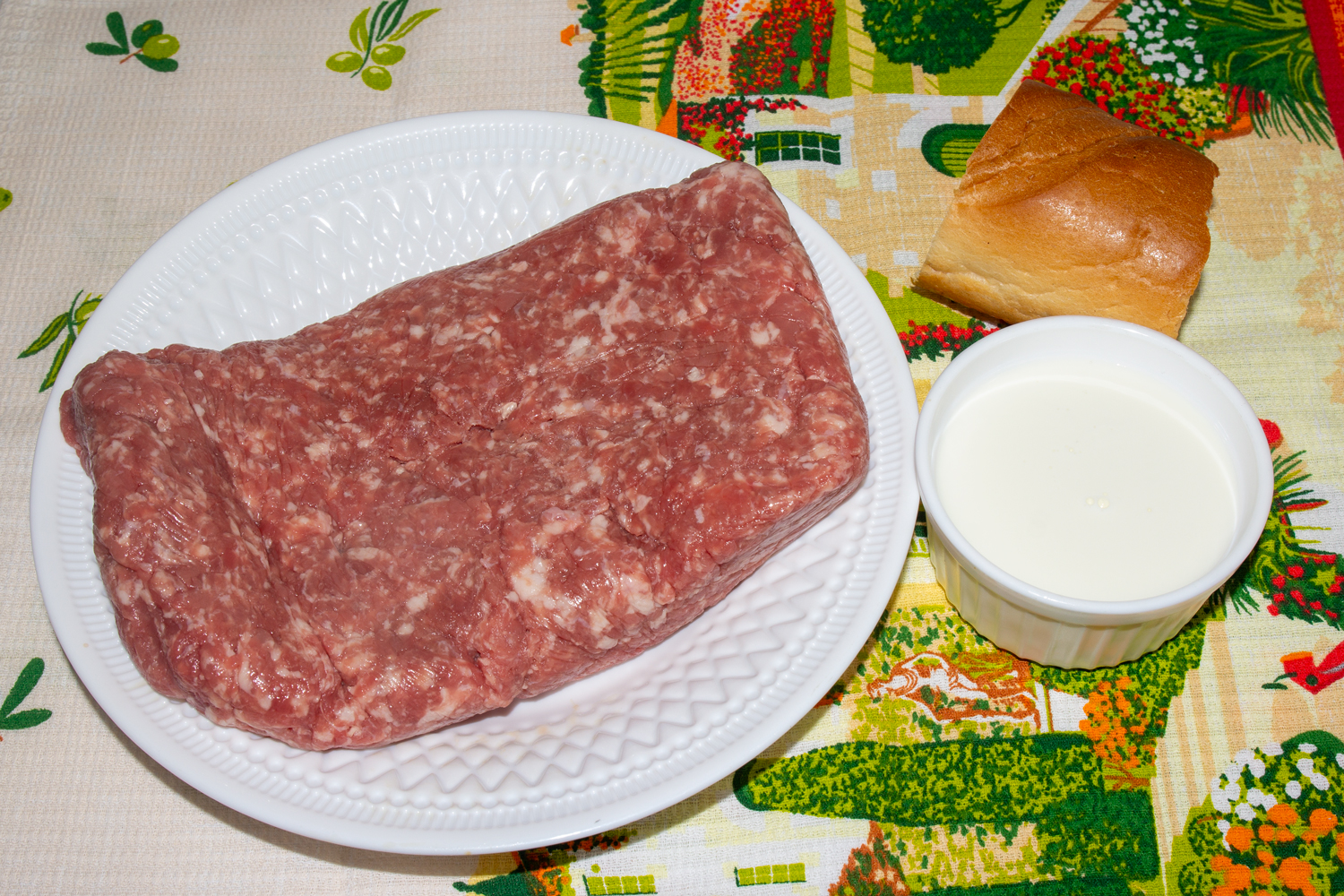 продукты для рецепта Котлеты в аэрогриле