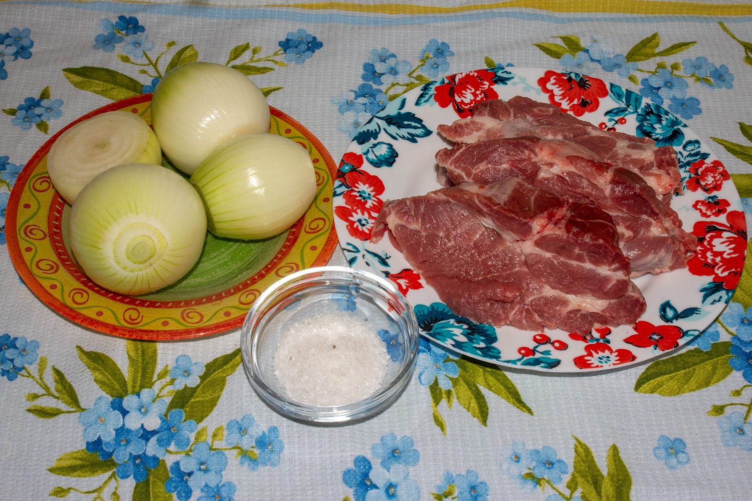 продукты для рецепта Шашлык в аэрогриле
