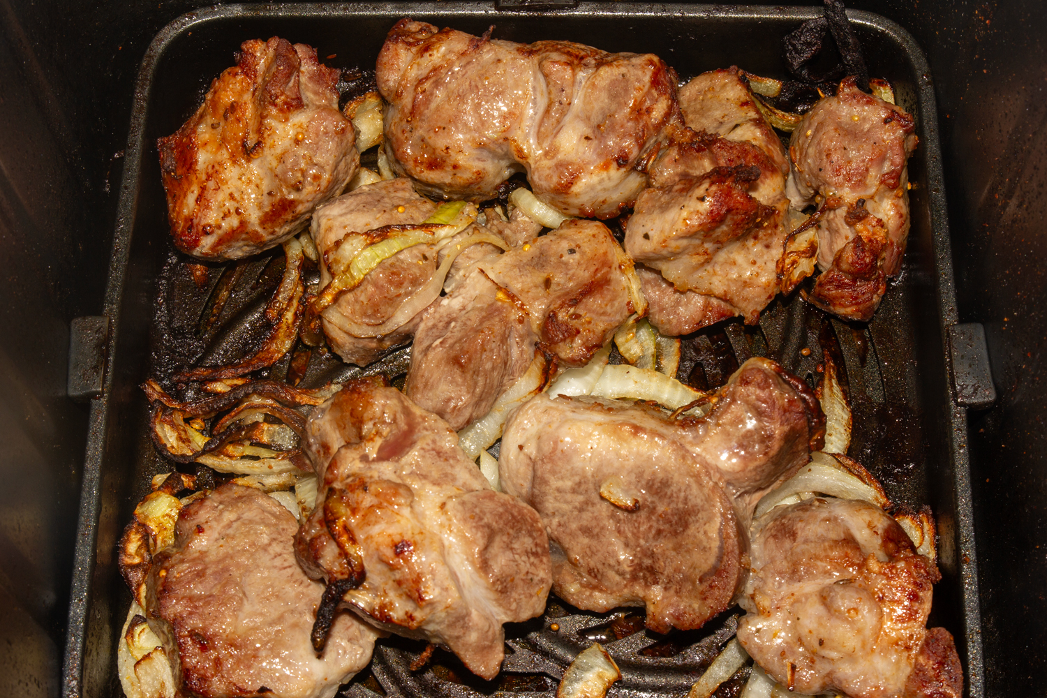 мясо приготовленное по рецепту Шашлык в аэрогриле