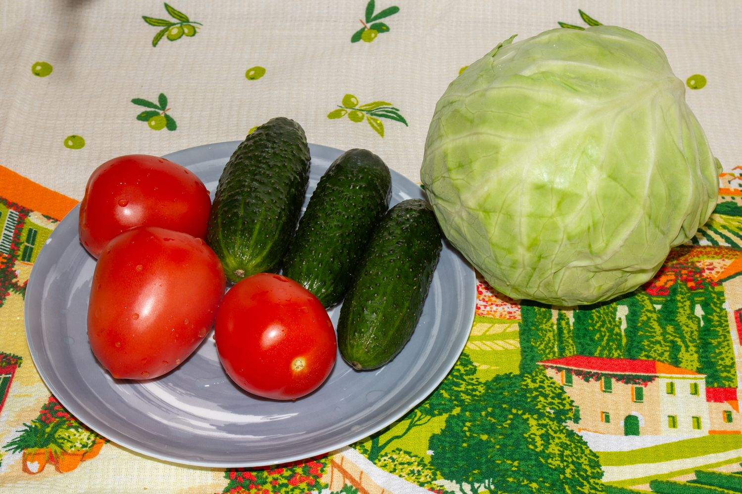 продукты для рецепта Салат из свежей капусты