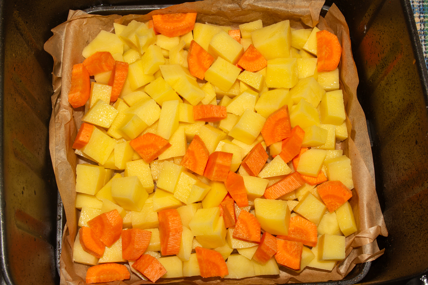 овощи нарежьте по рецепту Куриное филе с овощами нарезанные овощи по рецепту Куриное филе с овощами