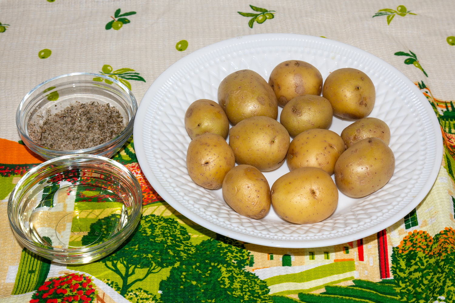 продукты для рецепта Бэби-картофель в аэрогриле