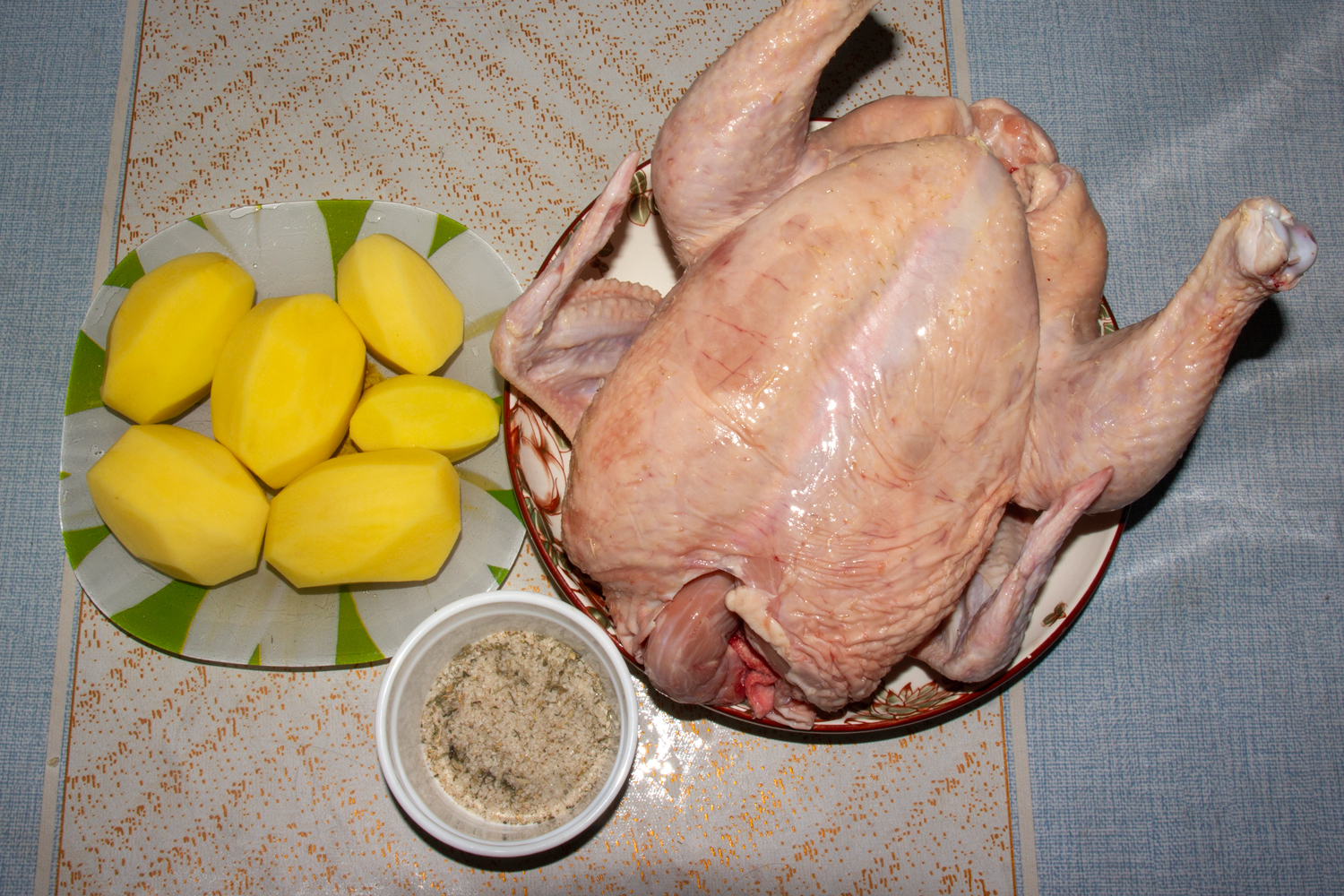 ингредиенты для рецепта Курица с картофелем в духовке продукты для рецепта Курица с картофелем в духовке