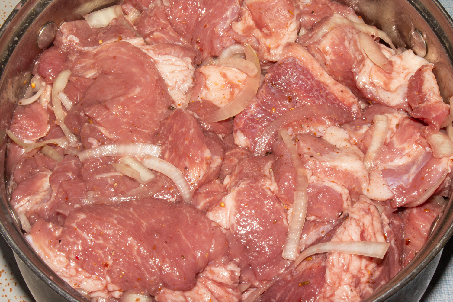 замаринованное мясо по рецепту Шашлык на вине