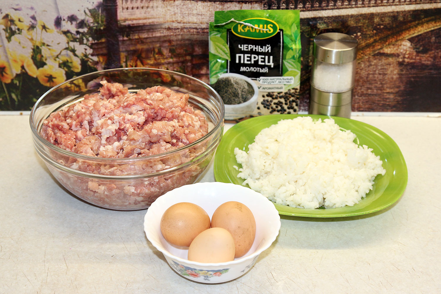 Ингредиенты для тефтель 