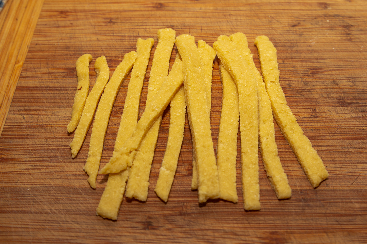 тесто нарезанное по рецепту