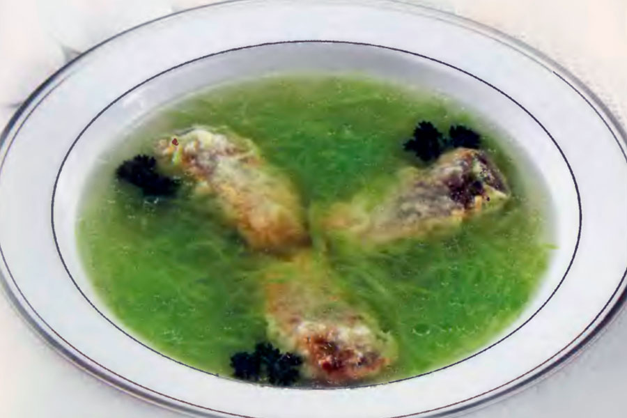 Фото к рецепту Щи из свежей капусты с рыбой (2) Щи из свежей капусты с рыбой (2)