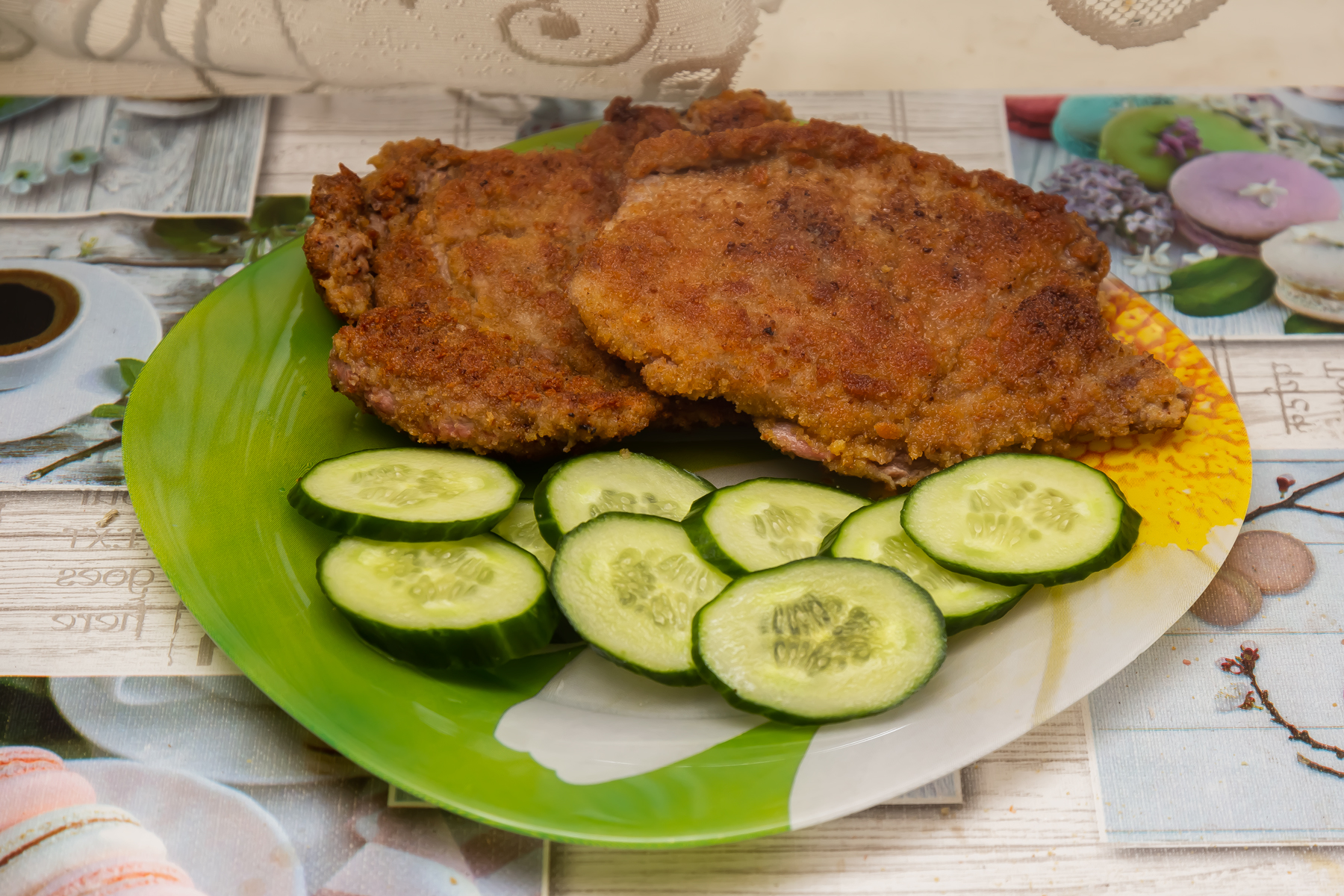 Говядина в сухарях (ромштекс)