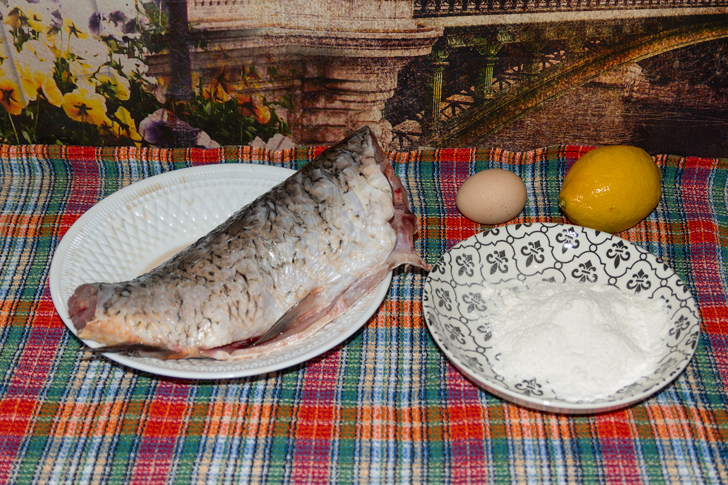 Ингредиенты для рецепта рыба жареная в сухарях