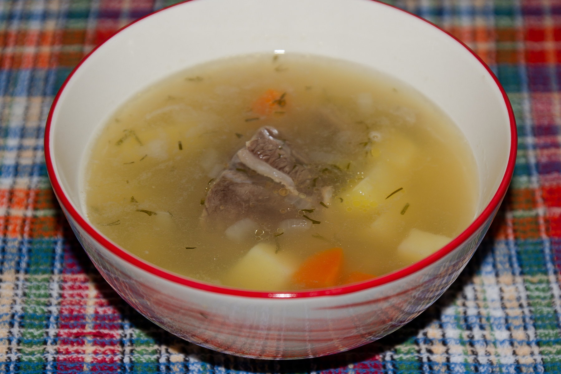 Гороховый суп с кониной