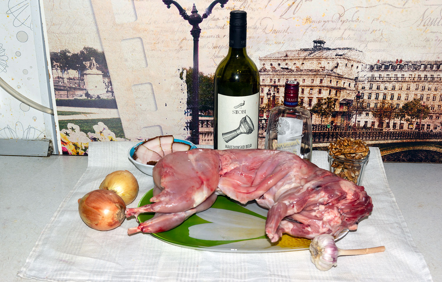 Ингредиенты для рецепта Кролик по-средиземноморски