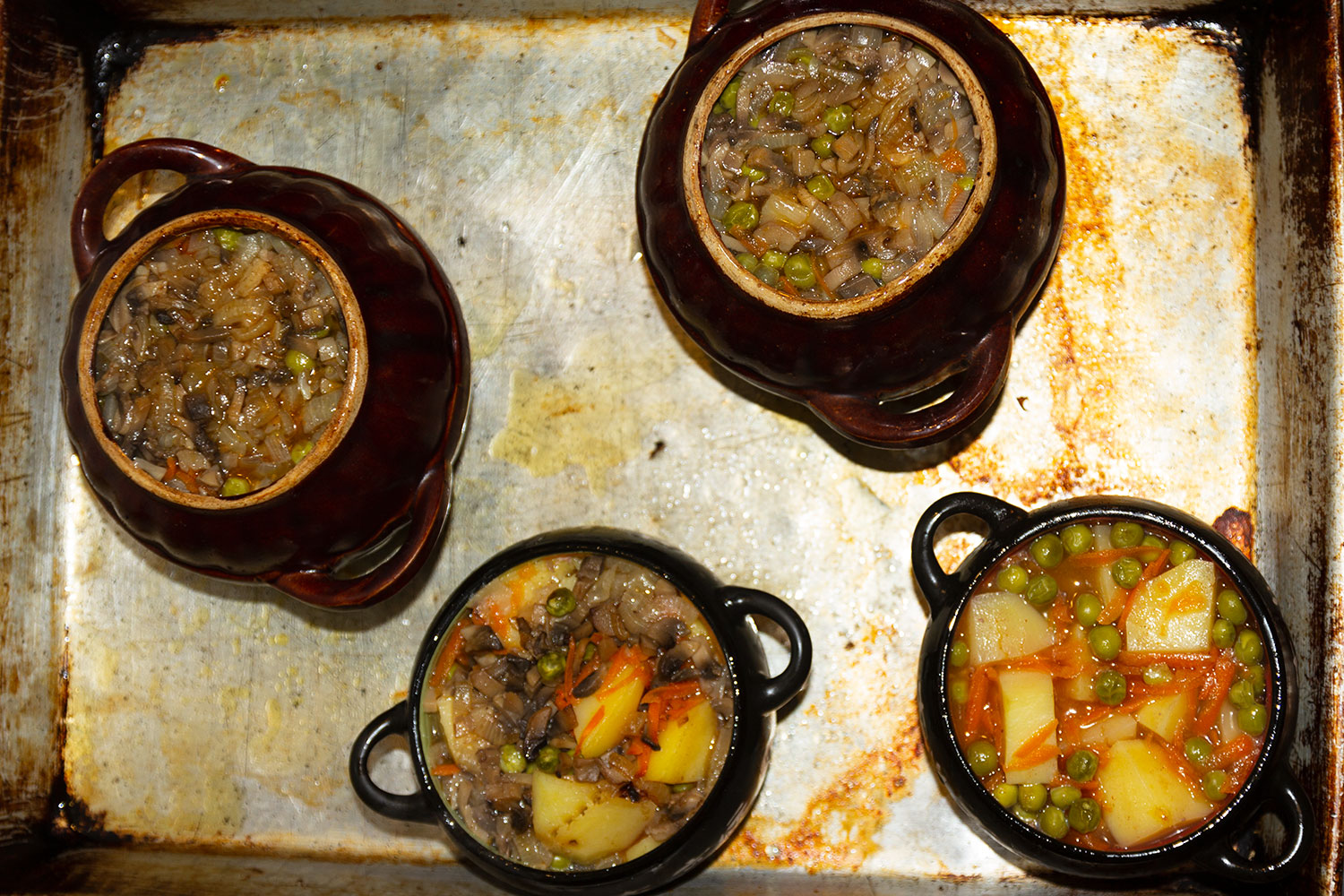 Готовое жаркое для рецепта Жаркое в горшочке по-уральски