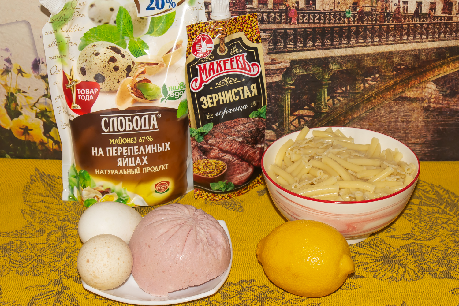 продукты для рецепта Макаронный салат