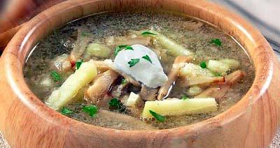 Суп "груздянка"