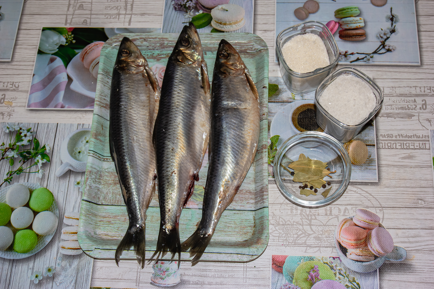 продукты для рецепта Соленая сельдь