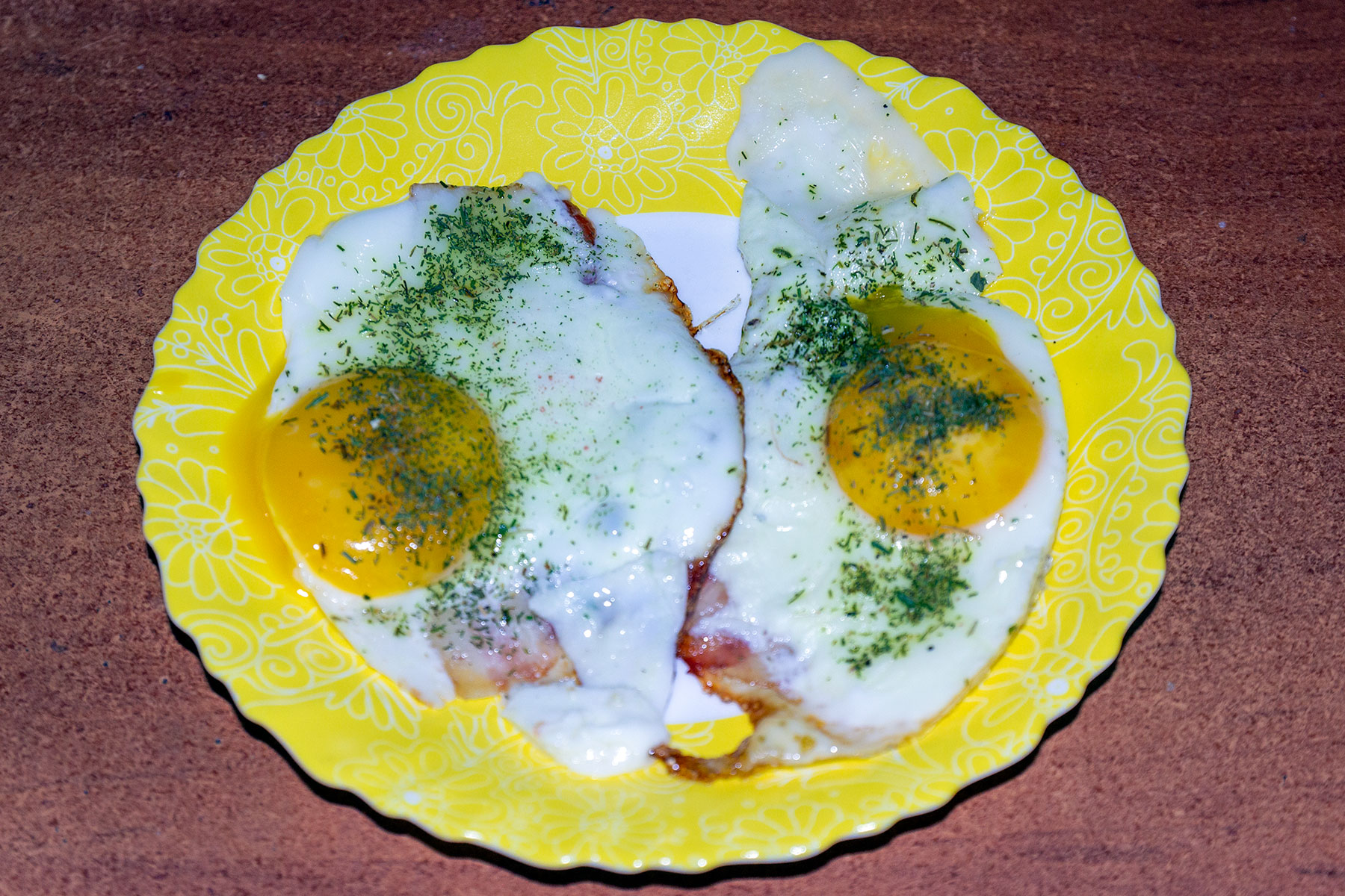 Яичница с беконом