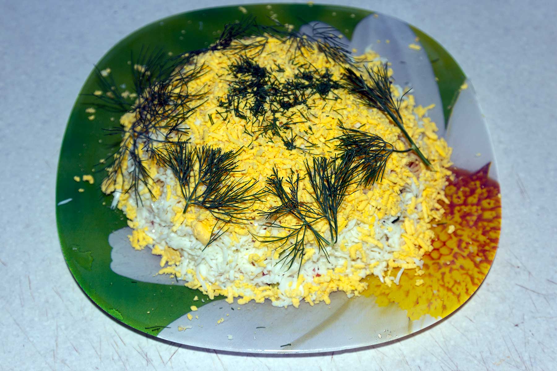 Салат из семги