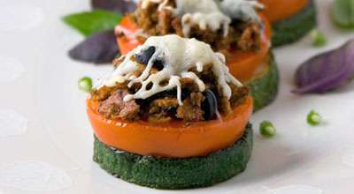 Цуккини с оливковой пастой