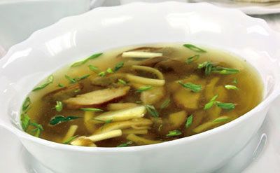 Суп грибной по-графски