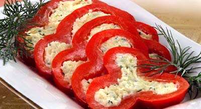 Перец, фаршированный сыром