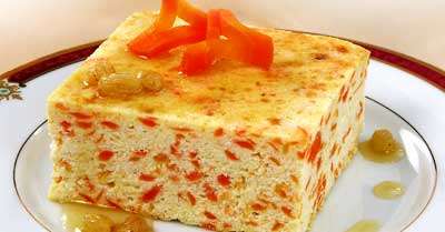 Фото к рецепту Запеканка творожная с морковью Запеканка творожная с морковью