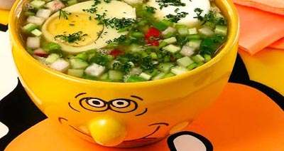 Фото к рецепту Окрошка "Лето" Окрошка "Лето"