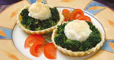 Фото к рецепту Суфле из брокколи Суфле из брокколи