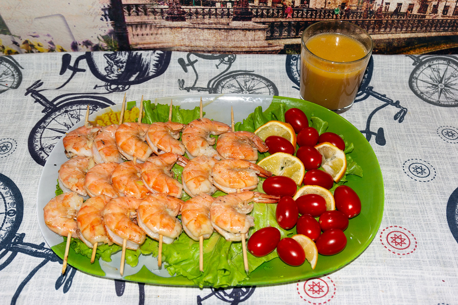 Креветки по-баварски