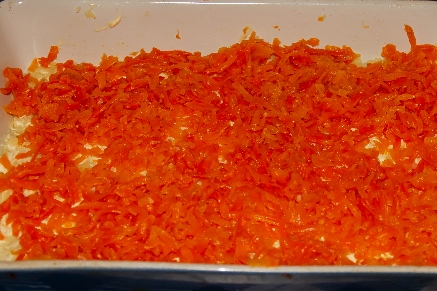 слой из моркови по рецепту Сельдь под шубой