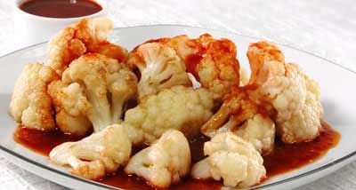 Тушёная цветная капуста