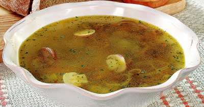 Суп перловый с грибами