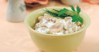 Грибы в сметане (2)