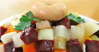 Фото к рецепту Грибной винегрет Грибной винегрет