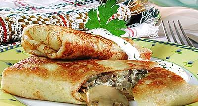 Блинчики с грибами (2)