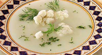 Фото к рецепту Суп из цветной капусты Суп из цветной капусты