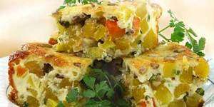 Запеканка тыквенная с сырным соусом