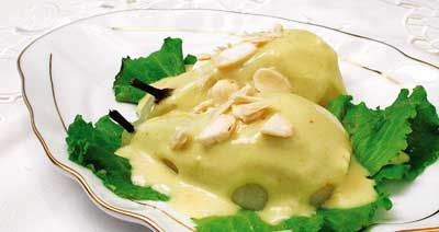 Груши с горчично-сливочным майонезом