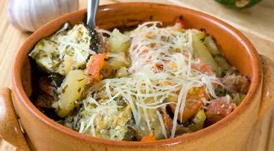 Фото к рецепту Горшочек овощей Горшочек овощей