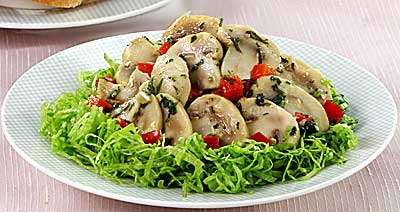 Горячая закуска с шампиньонами