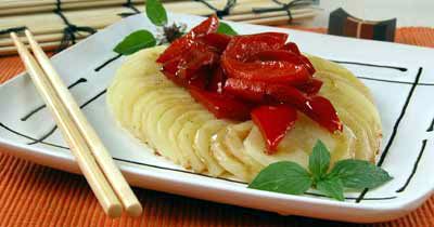 Фото к рецепту Картофельные ломтики по-китайски Картофельные ломтики по-китайски