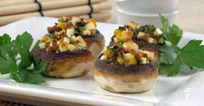 Шампиньоны с чесноком по-китайски