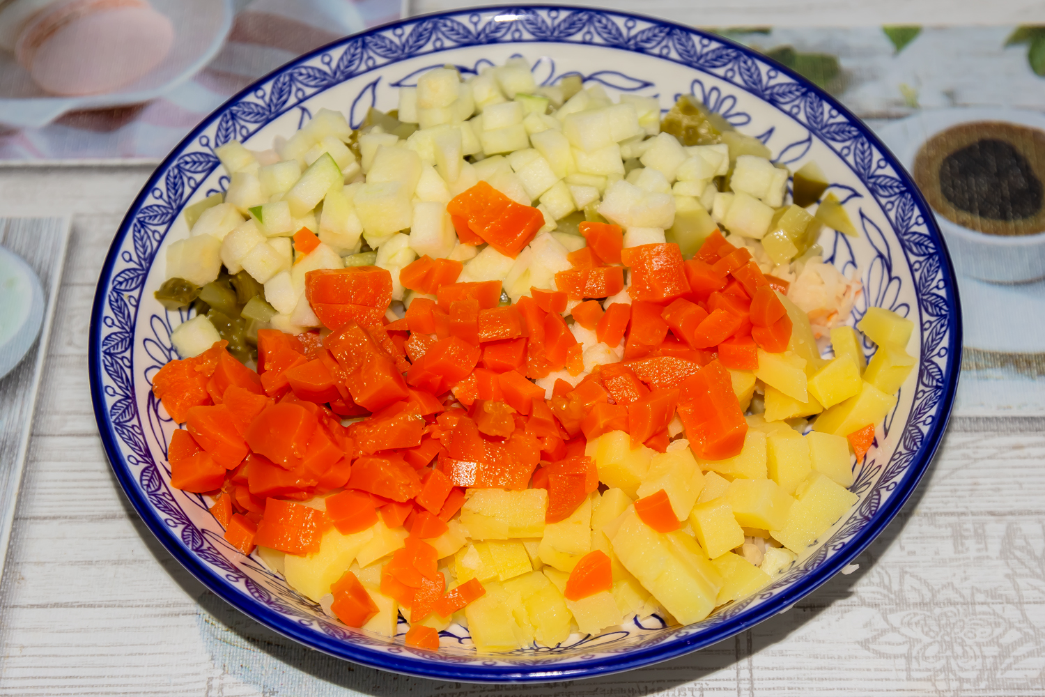 все продукты соединины по рецепту Винегрет домашний 