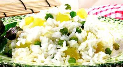 Ризотто с овощами и сыром