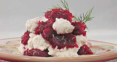 Свёкла с творогом по-немецки