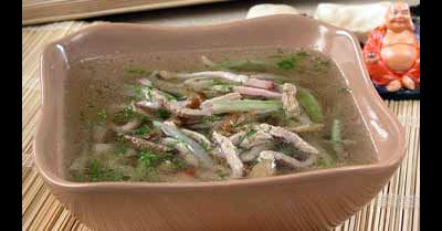 Суп с уткой и грибами