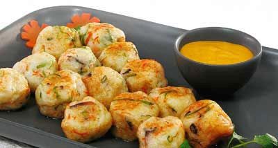 Цветные овощные фрикадельки