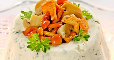 Сырное кольцо с грибами